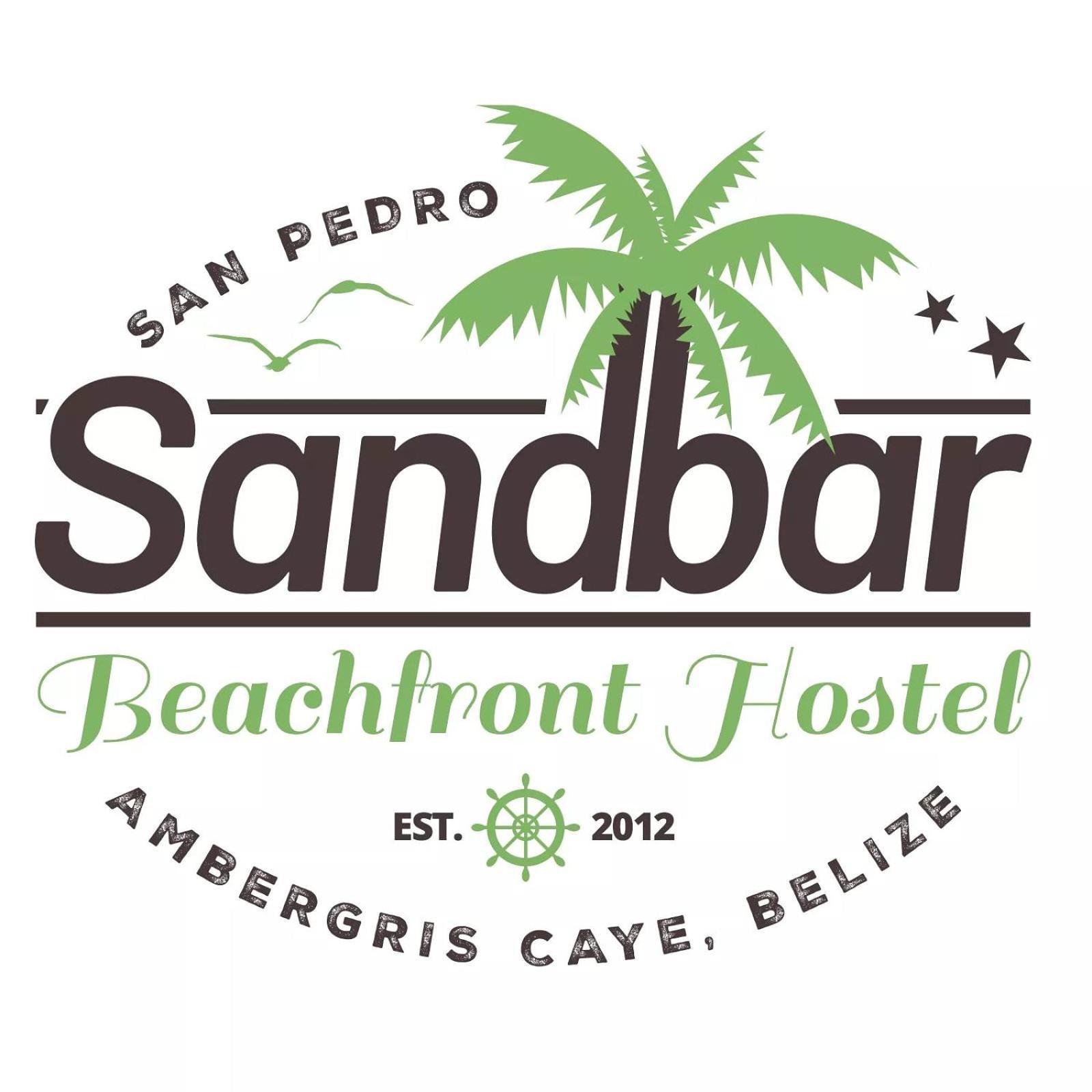 Sandbar Beachfront Hostel & Restaurant San Pedro  Exterior foto